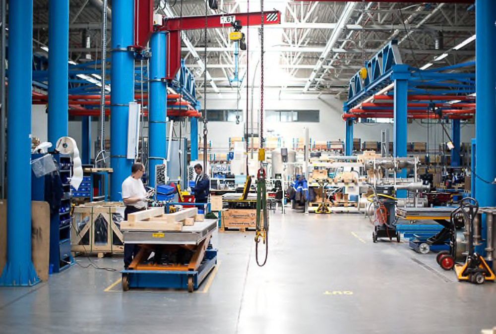 Завод Grundfos в Истре занимает около 27 000 квадратных метров.